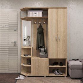 Прихожая Домино дуб сонома в Ханты-Мансийске - hanty-mansijsk.mebel-tymen.ru | фото