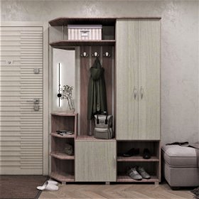 Прихожая Домино ясень шимо в Ханты-Мансийске - hanty-mansijsk.mebel-tymen.ru | фото