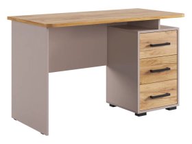 Стол компьютерный 1200 Лайт-2 кашемир/дуб крафт золотой в Ханты-Мансийске - hanty-mansijsk.mebel-tymen.ru | фото