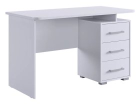 Стол компьютерный 1200 Лайт-2 белый/белый в Ханты-Мансийске - hanty-mansijsk.mebel-tymen.ru | фото