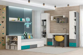 Детская Клео ОК-2, графит, миндаль, океан Диал в Ханты-Мансийске - hanty-mansijsk.mebel-tymen.ru | фото