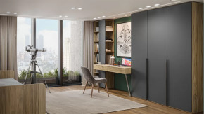 Детская «Порто» Яблоня Беллуно, Графит софт в Ханты-Мансийске - hanty-mansijsk.mebel-tymen.ru | фото