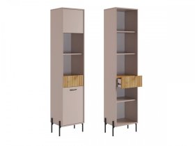 Стеллаж Доминика кашемир/дуб крафт золотой в Ханты-Мансийске - hanty-mansijsk.mebel-tymen.ru | фото