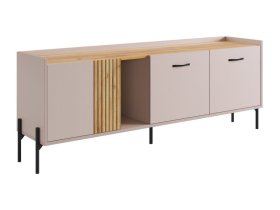 Тумба 2 Доминика кашемир/дуб крафт золотой в Ханты-Мансийске - hanty-mansijsk.mebel-tymen.ru | фото