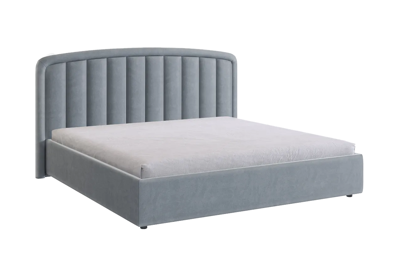 Кровать с подъемным механизмом Сиена 2 180х200 см оникс (велюр) в Ханты-Мансийске - hanty-mansijsk.mebel-tymen.ru | фото