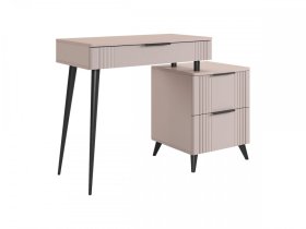 Туалетный столик (без зеркала) Катрин кашемир/фрапучино матовый в Ханты-Мансийске - hanty-mansijsk.mebel-tymen.ru | фото