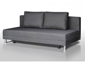 Диван Комфорт Лайт без подлокотников 2 подушки графит в Ханты-Мансийске - hanty-mansijsk.mebel-tymen.ru | фото