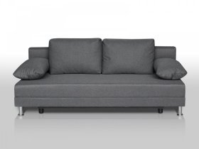 Диван Комфорт без подлокотников 4 подушки графит в Ханты-Мансийске - hanty-mansijsk.mebel-tymen.ru | фото