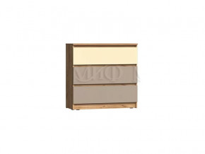 Комод 3 ящика (800) Челси Color Слоновая кость/Глиняный серый в Ханты-Мансийске - hanty-mansijsk.mebel-tymen.ru | фото