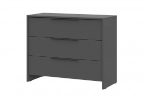 Комод 3 ящика Камелия 1 Серия 2, графит в Ханты-Мансийске - hanty-mansijsk.mebel-tymen.ru | фото