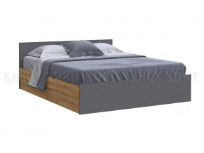 Кровать 1600 Басямиф, графит/дуб крафт в Ханты-Мансийске - hanty-mansijsk.mebel-tymen.ru | фото