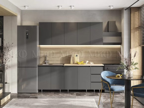 Кухня Челси 2,0м Графит/Графит в Ханты-Мансийске - hanty-mansijsk.mebel-tymen.ru | фото