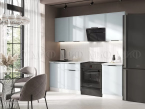 Кухня Николь 2,1м (Браш Деним Блю) в Ханты-Мансийске - hanty-mansijsk.mebel-tymen.ru | фото