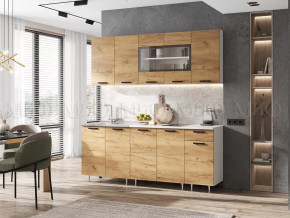 Кухня Рио NEW 1,8м Дуб Крафт ЛДСП в Ханты-Мансийске - hanty-mansijsk.mebel-tymen.ru | фото