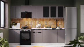 Кухонный гарнитур «Гренада» №3 Белый, Холст Вулкан в Ханты-Мансийске - hanty-mansijsk.mebel-tymen.ru | фото