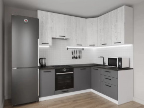 Кухонный гарнитур угловой Санторини-2200х1600 МДФ столешница 26 мм в Ханты-Мансийске - hanty-mansijsk.mebel-tymen.ru | фото