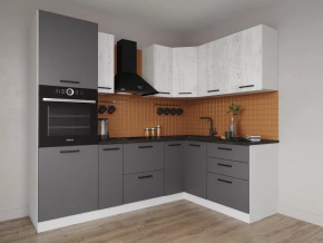 Кухонный гарнитур угловой Санторини-2400х1600 МДФ столешница 38 мм в Ханты-Мансийске - hanty-mansijsk.mebel-tymen.ru | фото