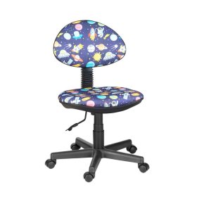 Кресло Логика  Т-59 (космос на синем) без подлокотников в Ханты-Мансийске - hanty-mansijsk.mebel-tymen.ru | фото