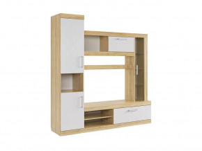 Мини-стенка Макси дуб сонома/белое дерево в Ханты-Мансийске - hanty-mansijsk.mebel-tymen.ru | фото