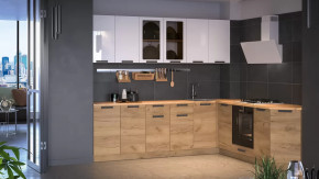 Модульная кухня «Детройт» Дуб крафт золотой/Белый глянец/Дуб крафт золотой в Ханты-Мансийске - hanty-mansijsk.mebel-tymen.ru | фото