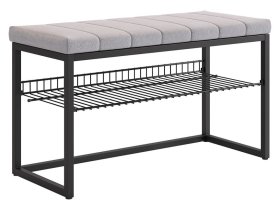 Обувница Классная 2 черный муар/оникс (велюр) в Ханты-Мансийске - hanty-mansijsk.mebel-tymen.ru | фото