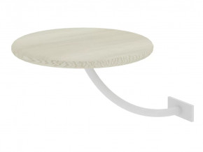 Полка прикроватная круглая Милсон белая в Ханты-Мансийске - hanty-mansijsk.mebel-tymen.ru | фото