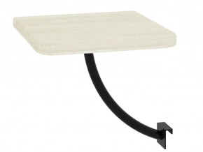 Полка прикроватная квадратная Милсон белая-металл черный в Ханты-Мансийске - hanty-mansijsk.mebel-tymen.ru | фото