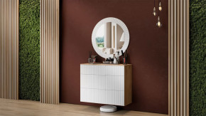 Прихожая «Хилтон» № 10 Дуб Крафт золотой, Белый матовый в Ханты-Мансийске - hanty-mansijsk.mebel-tymen.ru | фото