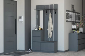 Прихожая Хилтон Графит в Ханты-Мансийске - hanty-mansijsk.mebel-tymen.ru | фото