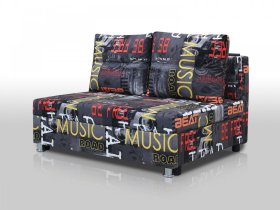 Диван Реал 120 без подлокотников мюзик графит в Ханты-Мансийске - hanty-mansijsk.mebel-tymen.ru | фото