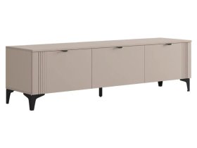 Тумба 2 Рич кашемир/фрапучино матовый/черный в Ханты-Мансийске - hanty-mansijsk.mebel-tymen.ru | фото