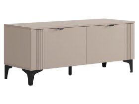 Тумба Рич кашемир/фрапучино матовый/черный в Ханты-Мансийске - hanty-mansijsk.mebel-tymen.ru | фото