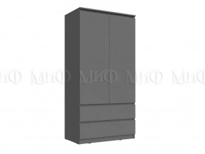 Шкаф 2-х створчатый Челси Графит в Ханты-Мансийске - hanty-mansijsk.mebel-tymen.ru | фото