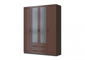 Шкаф ШР-4 "Кантри" 2 зеркала, орех в Ханты-Мансийске - hanty-mansijsk.mebel-tymen.ru | фото