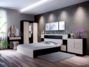 Спальный гарнитур Басямиф, дуб беленый/венге в Ханты-Мансийске - hanty-mansijsk.mebel-tymen.ru | фото