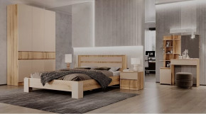 Спальный гарнитур Ленора Дуб вотан/Кашемир в Ханты-Мансийске - hanty-mansijsk.mebel-tymen.ru | фото