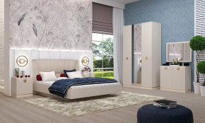 Спальня №1 "Капри" Сатин в Ханты-Мансийске - hanty-mansijsk.mebel-tymen.ru | фото