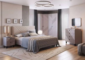 Спальня Кашемир №3, кашемир/сантьяго в Ханты-Мансийске - hanty-mansijsk.mebel-tymen.ru | фото
