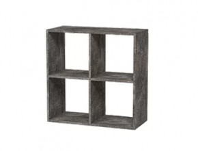 Стеллаж 4 секции графит Герда в Ханты-Мансийске - hanty-mansijsk.mebel-tymen.ru | фото