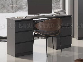 Стол 6 ящиков Челси Графит в Ханты-Мансийске - hanty-mansijsk.mebel-tymen.ru | фото