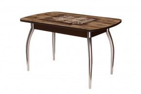 Стол Бостон, капучино/венге/хром триумф в Ханты-Мансийске - hanty-mansijsk.mebel-tymen.ru | фото