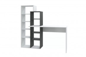 Стол компьютерный Квадро, белый/черный ясень в Ханты-Мансийске - hanty-mansijsk.mebel-tymen.ru | фото