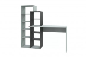 Стол компьютерный Квадро, серый/черный ясень в Ханты-Мансийске - hanty-mansijsk.mebel-tymen.ru | фото