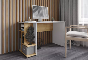 Стол компьютерный СКМ-6 (ш1200*г600*в750мм), Дуб крафт золотой/ЛДСП Белый в Ханты-Мансийске - hanty-mansijsk.mebel-tymen.ru | фото