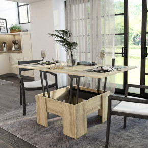 Стол Трансформер БТС сонома в Ханты-Мансийске - hanty-mansijsk.mebel-tymen.ru | фото