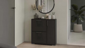 Тумба для обуви Тип 15 Антрацит в Ханты-Мансийске - hanty-mansijsk.mebel-tymen.ru | фото