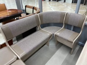 Угловая скамья Аленка-5/3 Ясень шимо светлый в Ханты-Мансийске - hanty-mansijsk.mebel-tymen.ru | фото