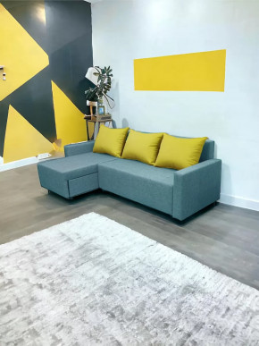 Угловой диван Шерри Савана плюс Лагун /Подушки Heo Эппл в Ханты-Мансийске - hanty-mansijsk.mebel-tymen.ru | фото